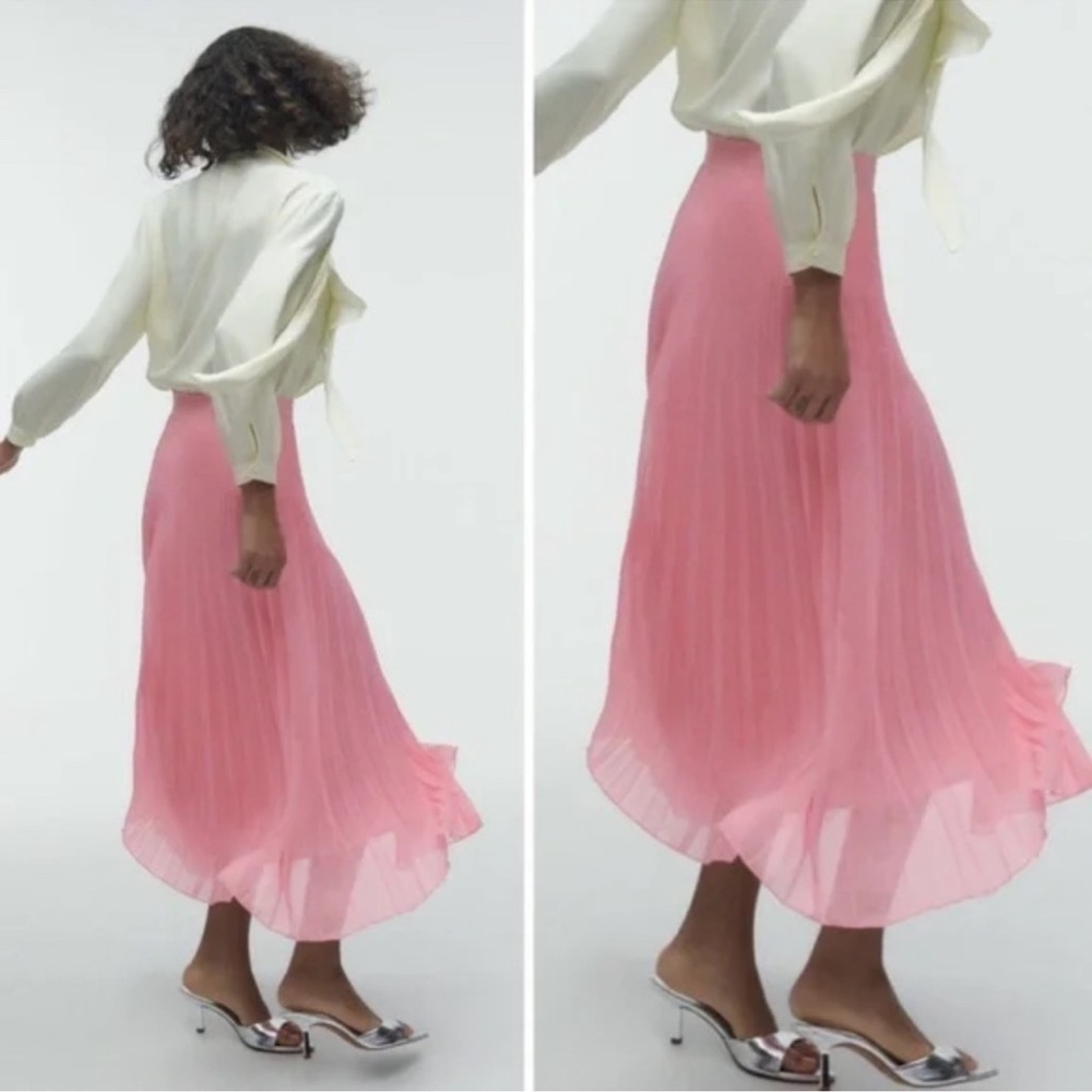 Zara pleated midi skirt - Picture 3 of 5